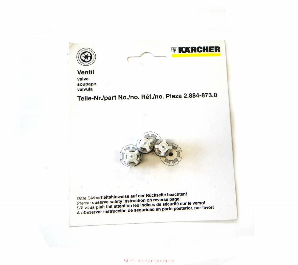 Kit De 3 Valves Kärcher 2.884–873.0 - Pour Nettoyeurs Haute Pression